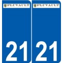27 de Léry logotipo de la etiqueta engomada de la placa de pegatinas de la ciudad