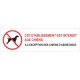 Interdit aux chiens autocollant sticker adhesif