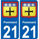 21 Léry blason autocollant plaque stickers ville