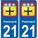 27 de Léry escudo de armas de la etiqueta engomada de la placa de pegatinas de la ciudad