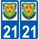 27 Léry logo adesivo piastra adesivi città