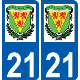 21 Léry logo autocollant plaque stickers ville