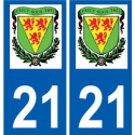 27 Léry logo adesivo piastra adesivi città