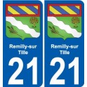 27 de Léry escudo de armas de la etiqueta engomada de la placa de pegatinas de la ciudad