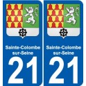 21 Léry blason autocollant plaque stickers ville