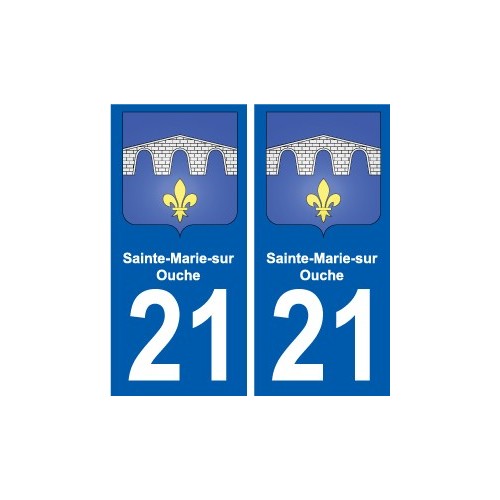 21 Léry blason autocollant plaque stickers ville