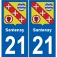 27 Léry stemma adesivo piastra adesivi città