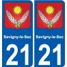 21 Léry blason autocollant plaque stickers ville
