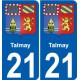 27 Léry wappen aufkleber typenschild aufkleber stadt