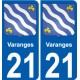 27 Léry coat of arms sticker plate stickers city