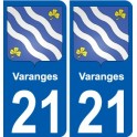 21 Léry blason autocollant plaque stickers ville