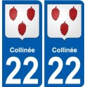 22 Léry blason autocollant plaque stickers ville