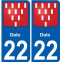 22 Léry blason autocollant plaque stickers ville