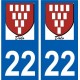 27 Léry logo adesivo piastra adesivi città