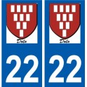 22 Léry logo autocollant plaque stickers ville