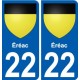 27 de Léry escudo de armas de la etiqueta engomada de la placa de pegatinas de la ciudad