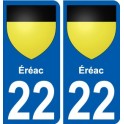 27 de Léry escudo de armas de la etiqueta engomada de la placa de pegatinas de la ciudad