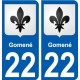 27 Léry stemma adesivo piastra adesivi città