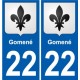 27 Léry stemma adesivo piastra adesivi città