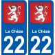 22 Léry blason autocollant plaque stickers ville