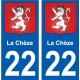 22 Léry blason autocollant plaque stickers ville