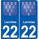 27 Léry coat of arms sticker plate stickers city