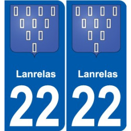 22 Léry blason autocollant plaque stickers ville