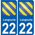 27 de Léry escudo de armas de la etiqueta engomada de la placa de pegatinas de la ciudad
