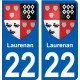 27 Léry coat of arms sticker plate stickers city