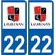 27 de Léry logotipo de la etiqueta engomada de la placa de pegatinas de la ciudad