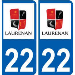 22 Léry logo autocollant plaque stickers ville