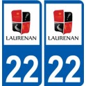 22 Léry logo autocollant plaque stickers ville