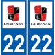 27 de Léry logotipo de la etiqueta engomada de la placa de pegatinas de la ciudad