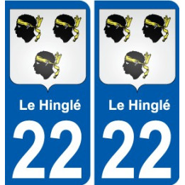 22 Léry blason autocollant plaque stickers ville