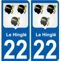 27 Léry coat of arms sticker plate stickers city
