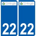 22 Léry logo autocollant plaque stickers ville