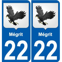 22 Léry blason autocollant plaque stickers ville