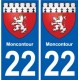 27 Léry coat of arms sticker plate stickers city
