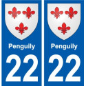 27 Léry stemma adesivo piastra adesivi città