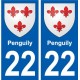 27 Léry wappen aufkleber typenschild aufkleber stadt