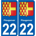 27 de Léry escudo de armas de la etiqueta engomada de la placa de pegatinas de la ciudad