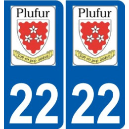 22 Léry logo autocollant plaque stickers ville