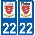 22 Léry logo autocollant plaque stickers ville