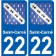 22 Léry blason autocollant plaque stickers ville