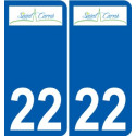 27 de Léry logotipo de la etiqueta engomada de la placa de pegatinas de la ciudad