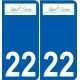 22 Léry logo autocollant plaque stickers ville