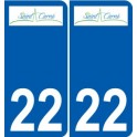 22 Léry logo autocollant plaque stickers ville