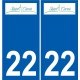 22 Léry logo autocollant plaque stickers ville