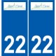 22 Léry logo autocollant plaque stickers ville