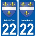 27 de Léry escudo de armas de la etiqueta engomada de la placa de pegatinas de la ciudad